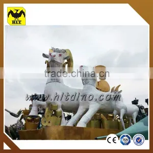 Life Size Fiberglass Sheep Statue thumbnail-1