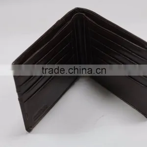 2016 Wholesale New Fashion Promition Genuine Leather Men's Wallet With Customized Logo thumbnail-3