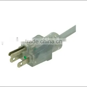 5-15P US Transparent Plug Power Cord thumbnail-1