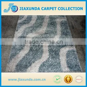 Circle Round White Black Grey Color Mix Long Pile Oversize Home Decor Shaggy Carpet thumbnail-2