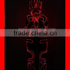 Tron Dance LED Costume Luminous Outfit thumbnail-3