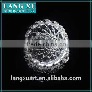 LX-T100 Factory Wholesaler Crystal Glass Kiss Shaped Fancy Glass Jars With Lids thumbnail-4