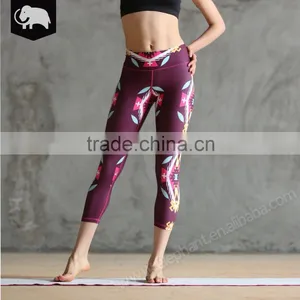 Best Selling in USA Sublimation Printed Running Yoga Leggings Tights thumbnail-2