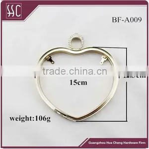 150x123mm Heart Shaped Boxes Purse Frame for Handbag/clutch/evening Bag Supplier's Choice thumbnail-5