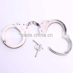 Police Sexy Toys American Metal Handcuffs, European Style Chain Silver Handcuffs thumbnail-2