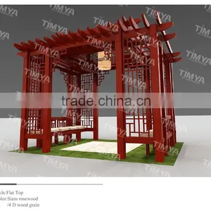 2015 Hot Sale Outdoor Plastic Wood Pergola Designs Supplier thumbnail-4