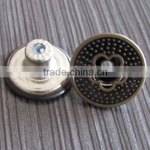 Shaped Metal Jeans Button thumbnail-1