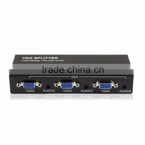 Wholesale Vga Splitter 1 Input 4 Output VGA Splitter 1x4 With 3.5mm Stereo Audio Made in China thumbnail-1