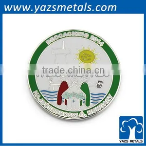 Manufacturer Antique Brass Souvenir Geocache Coin Medal thumbnail-6