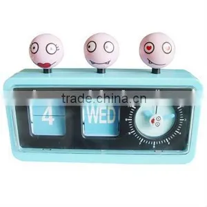 The New Design Lovely Desk Calender Clock thumbnail-1