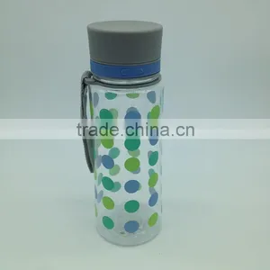 600ml Carry Strap BPA Free Flip up Hydration Sports Bottle With Decal thumbnail-2