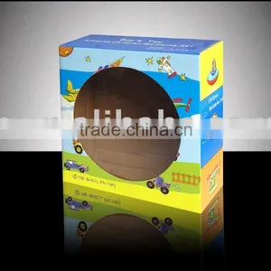 String Closure Paper Packaging Bag for Fashion Clothing With Clear PET Window and Selling Hook thumbnail-1