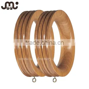 Custom High Quality Unfinished Curtain Ring,soft Varnished Wooden Curtain Ring thumbnail-1