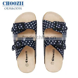 Unisex Summer New Design Women Beach Slippers Flat Simple Girls Footbed Cork Sandals thumbnail-1