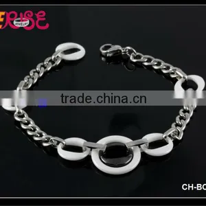 2015 Hot Sale Link Charms,bracelet Collection,fashion Bracelet White Ceramic thumbnail-1