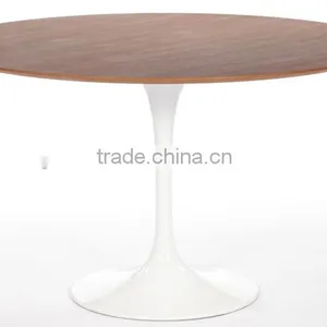 Eero Saarinen Tulip Style Round Wood Table Top for Sale thumbnail-3
