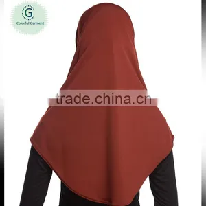Custom 2pcs Inner Private Logo Knitted Fabric Hijab thumbnail-3