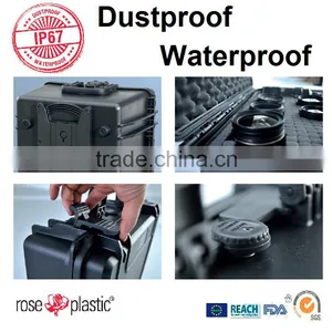 Solid Recycle Handcarry Protective Custom Printing Anti Shock Clear Display Abs pp Hand Tool Hard Case With Clip Foam Grid Label thumbnail-5
