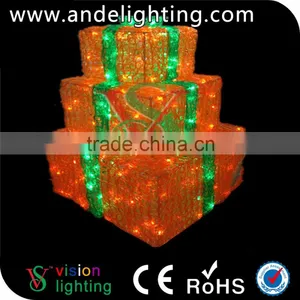 Giant Outdoor Present Box Motif Christmas Decoration Led Tree Light thumbnail-3