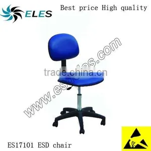 Height Adjustable Cleanroom ESD Chair With Armrest Footrest thumbnail-4