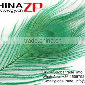 Leading Supplier CHINAZP Wholesale Cheap Full Eye Dyed Green Peacock Tail Feathers thumbnail-5