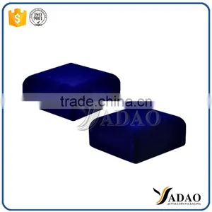 New Design Top Quality Blue Flocking Jewellery Pendant Box thumbnail-6