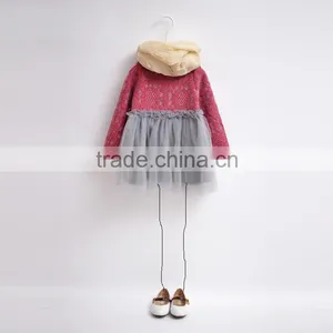 Lace Dress Cute Dress Little Girl Winter Party Dress thumbnail-1
