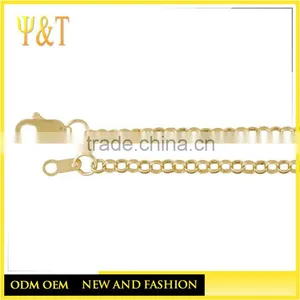 Cheap Wholesale 316L Smallsilver Gold Stainless Steel Neck Rolo Chains for Jewelry Making (SC-003) thumbnail-2