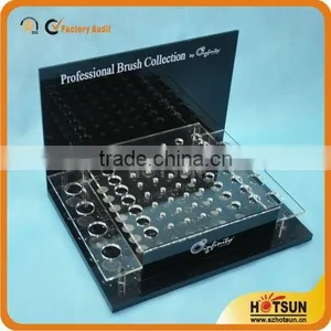 Fashionable High Clear Acrylic Holes Display Box With Black Bottom Wholesale thumbnail-1