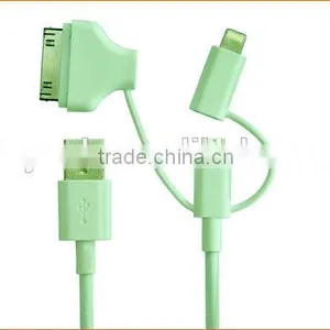 Mfi Certified 2.4A Fast Charge 3 in 1 Combo Charging Usb Cable for Devices thumbnail-1