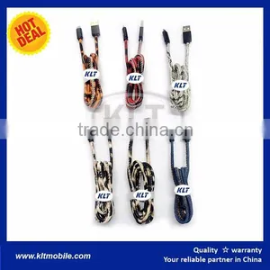 Leather USB Cable / Cowboy Usb Cable for Mobile Phone thumbnail-1