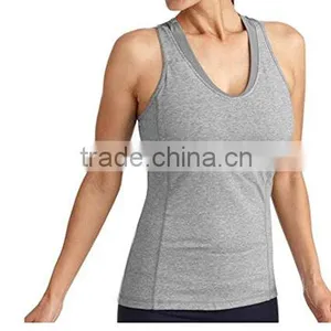 Women's Dri-More Built in Shelf Bra Racerback Tank Activewear Gym Sports thumbnail-2