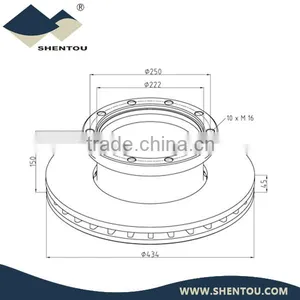 Volvo Brake Disc 6.779.208 thumbnail-1