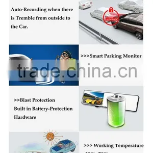 Free Shipping 140 Degree Car DVR Camera Video Recorder 4.3" TFT LCD Full HD 1080P Rearview Mirror Monitor Special 168 thumbnail-2