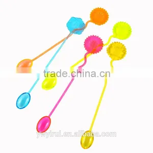 Colorful Plastic Coffee Stirrers With Spoon thumbnail-1