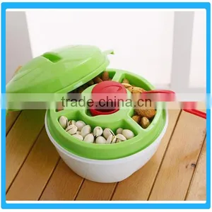 Round Clear Healthy Plastic Salad Bowl thumbnail-1