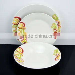 2016 Hot Selling Wholesale White Hotel Restaurant Porcelain Dinner Set Dinnerware thumbnail-3