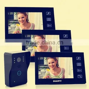 2.4GHz Wireless Ultra-slim Full-touch Screen Water and Oxidation Proof Battery Operated Wireless Video Door Phone thumbnail-1