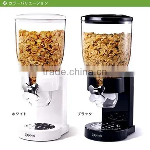 Popn Dispenser Black/ White For Dry Food, Cereal Friendly Desiged thumbnail-1