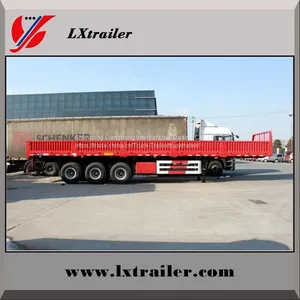 Sinotruck 3 Axles 45tons Drop Sidewall Cargo Semi Trailer thumbnail-3