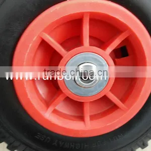 12" x 4.00-4 Pneumatic Air Wheels Tyre With Red Plastic Rim Ball Bearing 20mm thumbnail-4
