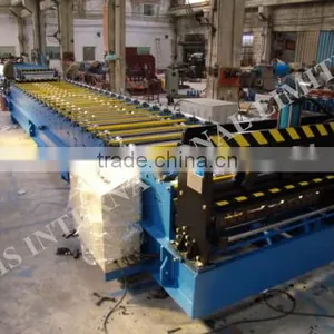 LMS Color Steel Roofing Roll Forming Machine , Wall Panel Cold Rolling Mill thumbnail-3