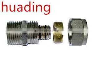 Male Straight Union Compression Fitting Connector for PEX-AL-PEX Bras Fitting Coupling for Plumbing thumbnail-1