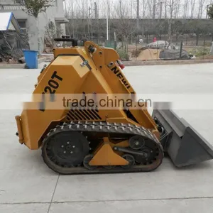 Mini Tracked Skid Steer Loader With Road Sweeper,Kohler Engine,26hp for Sale thumbnail-1