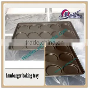 15 Indents Teflon Coated Hamburger Bun Pan(Non-stick), Hamburger Baking Tray for Sale thumbnail-1
