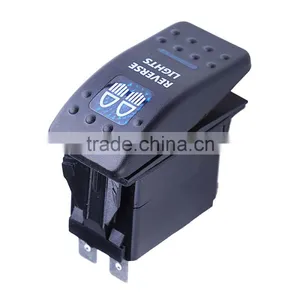 Waterproof 12V 20A Bar ARB 5P Push Rocker Toggle Switch Blue LED Light Car Sales thumbnail-1
