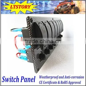 Led Rocker Switch Dashboard Panel 8gang thumbnail-1