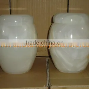 WHOLSALE 2017 NATURAL 2017 New Items WHITE ONYX URNS thumbnail-3