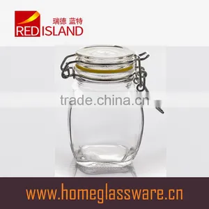 40ml Clear Glass Storage Jar With Clip Top thumbnail-3