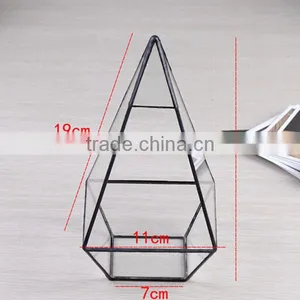 Home DIY Decor Micro Landscape Glass Containers Geometric Flower Vase thumbnail-2